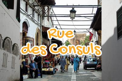 rue, consuls, rabat, morocco